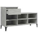Scarpiera Grigio Cemento 102x36x60 cm in Legno truciolato