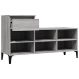 Scarpiera Grigio Sonoma 102x36x60 cm in Legno truciolato