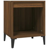 Comodini 2 pz Rovere Marrone 40x35x50 cm