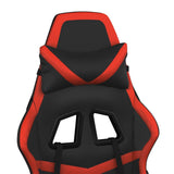 Sedia da Gaming Nera e Rossa in Similpelle