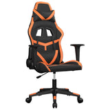 Sedia da Gaming Nero e Arancione in Similpelle