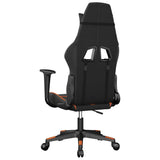 Sedia da Gaming Nero e Arancione in Similpelle