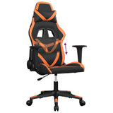 Sedia da Gaming Nero e Arancione in Similpelle