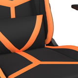 Sedia da Gaming Nero e Arancione in Similpelle