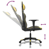 Sedia da Gaming Nera e Oro in Similpelle