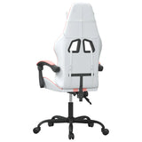 Sedia da Gaming Bianco e Rosa in Similpelle