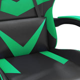 Sedia da Gaming Nera e Verde in Similpelle