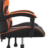 Sedia da Gaming Nero e Arancione in Similpelle
