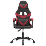 Sedia Gaming Nero e Rosso Vino in Similpelle