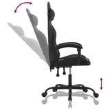 Sedia da Gaming Nera in Similpelle