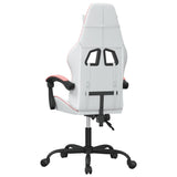 Sedia da Gaming Bianco e Rosa in Similpelle
