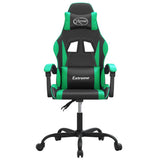 Sedia da Gaming Nera e Verde in Similpelle