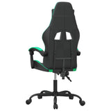 Sedia da Gaming Nera e Verde in Similpelle