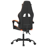 Sedia da Gaming Nero e Arancione in Similpelle