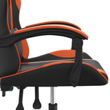 Sedia da Gaming Nero e Arancione in Similpelle