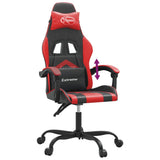 Sedia da Gaming Nera e Rossa in Similpelle