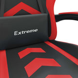 Sedia da Gaming Nera e Rossa in Similpelle