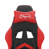 Sedia da Gaming Nera e Rossa in Similpelle