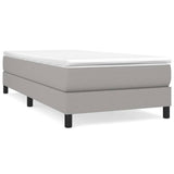 Struttura Letto a Rete a Molle Grigio Chiaro 90x190 cm Tessuto