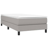 Struttura Letto a Rete a Molle Grigio Chiaro 90x190 cm Tessuto