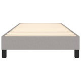 Struttura Letto a Rete a Molle Grigio Chiaro 90x190 cm Tessuto