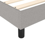 Struttura Letto a Rete a Molle Grigio Chiaro 90x190 cm Tessuto