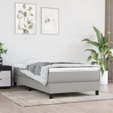 Struttura Letto a Rete a Molle Grigio Chiaro 90x190 cm Tessuto