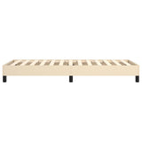 Struttura Letto a Rete a Molle Crema 90x200 cm in Tessuto