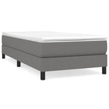 Struttura Letto a Rete a Molle Grigio Scuro 100x200 cm Tessuto