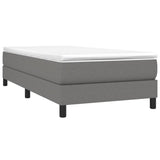 Struttura Letto a Rete a Molle Grigio Scuro 100x200 cm Tessuto