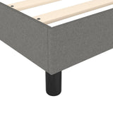 Struttura Letto a Rete a Molle Grigio Scuro 100x200 cm Tessuto