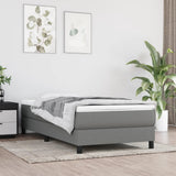Struttura Letto a Rete a Molle Grigio Scuro 100x200 cm Tessuto