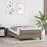 Struttura Letto a Rete a Molle Tortora 100x200 cm in Tessuto
