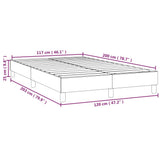Struttura Letto a Rete a Molle Grigio Chiaro 120x200 cm Tessuto