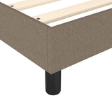 Struttura Letto a Rete a Molle Tortora 120x200 cm Tessuto
