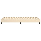 Struttura Letto a Rete a Molle Crema 120x200 cm Tessuto
