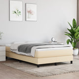 Struttura Letto a Rete a Molle Crema 120x200 cm Tessuto