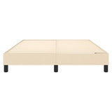 Struttura Letto a Rete a Molle Crema 140x190 cm in Tessuto