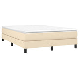 Struttura Letto a Rete a Molle Crema 140x200 cm in Tessuto