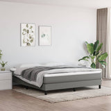 Struttura Letto a Rete a Molle Grigio Scuro 180x200 cm Tessuto