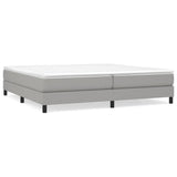 Struttura Letto a Rete a Molle Grigio Chiaro 200x200 cm Tessuto