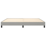 Struttura Letto a Rete a Molle Grigio Chiaro 200x200 cm Tessuto