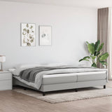 Struttura Letto a Rete a Molle Grigio Chiaro 200x200 cm Tessuto