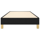 Struttura Letto a Rete a Molle Nero 80x200 cm Tessuto