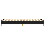 Struttura Letto a Rete a Molle Nero 80x200 cm Tessuto