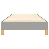 Struttura Letto a Rete a Molle Grigio Chiaro 90x190 cm Tessuto