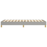 Struttura Letto a Rete a Molle Grigio Chiaro 90x190 cm Tessuto