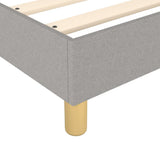 Struttura Letto a Rete a Molle Grigio Chiaro 90x190 cm Tessuto
