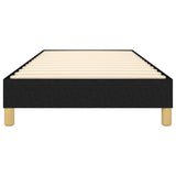 Struttura Letto a Rete a Molle Nero 100x200 cm in Tessuto