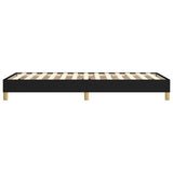 Struttura Letto a Rete a Molle Nero 100x200 cm in Tessuto